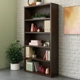 thumbnail image 2 of Sauder Affirm Engineered Wood 5-Shelf Bookcase in Noble Elm/Brown, 2 of 9