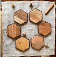 thumbnail image 2 of Set of 6, Handmade wood coasters, farmhouse table decor, placemats, wedding coasters, 2 of 4