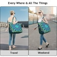 thumbnail image 4 of Traditional Sacred Mala Duffel Tribal Boho Weekender Bag with Mystic Zen Design, Artistic Vintage Ethnic Ornament Travel Tote, Meditation Inspired, 4 of 5