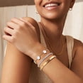thumbnail image 3 of Juego de joyería MPRAINBOW chapado en oro de 18K, 3 pulseras, 3 of 6