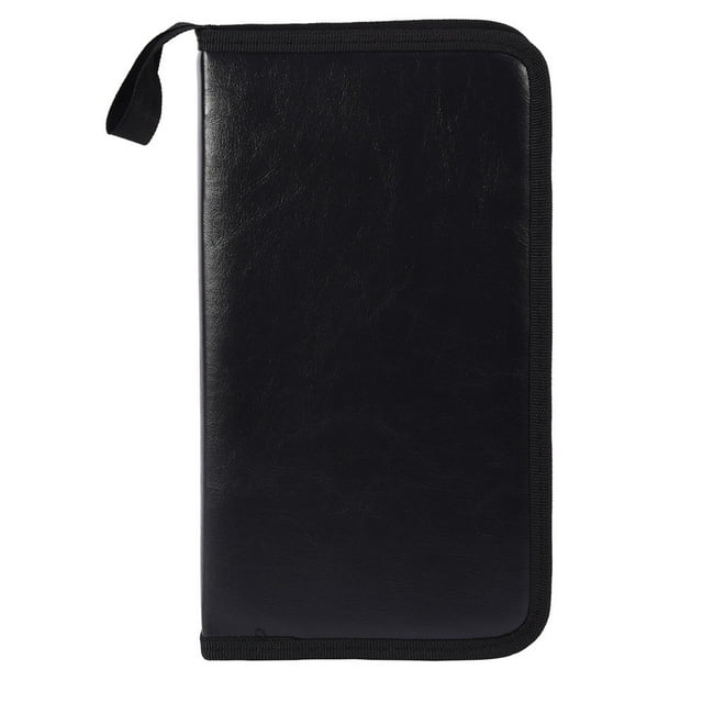 80 Capacity Heavy Duty CD Case,Acogedor Portable PU CD Holde, Media Case Storage Holder Organizer Wallet For CD DVD VCD