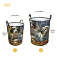 thumbnail image 3 of Fotbe Sunflower Field Spotted Dog Cesto de Ropa con Asas, Cesto Impermeable de Gran Capacidad, Bolsa de Lavado para Dormitorio, Cesto de Ropa con Ruedas y Asas-Small, 3 of 6