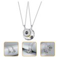 thumbnail image 3 of 2pcs Couple Colliers Projection Colliers Lune Soleil Amour Colliers Assortis, 3 of 8