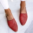 thumbnail image 3 of Women Slip-on Low Heel Closed Pointed Toe Backless Buckle Strap Mules Sandals, 3 of 7