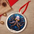 thumbnail image 5 of Octopus Stained Glass Suncatcher Ornament – Text Christmas 2025 Tree Decoration Gift for Family, Friends, Man & Woman, 5 of 6