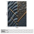 thumbnail image 4 of nygtbtfer  Abstract Blanket Minimalist Throw Blanket for Bed, Gold Sequins Fleece Blanket Vintage Sherpa Blanket, Black Turquoise Gray White Fuzzy Blanket Lightweight White, 4 of 6