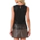 thumbnail image 3 of INSPIRAR CHIC Blusas de Fiesta para Mujeres con Flecos de Lentejuelas Sin Mangas Cuello Redondo Camisetas Brillantes S Negro, 3 of 5