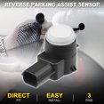 thumbnail image 2 of Sensor de Asistencia de Estacionamiento Inverso Unique Bargains para Chevrolet Camaro ZL1 12-15 No.25855503 Sensor de Asistencia de Estacionamiento de Parachoques, 2 of 7