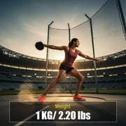 Port A Pit Black Rubber Discus, Practice 1Kg