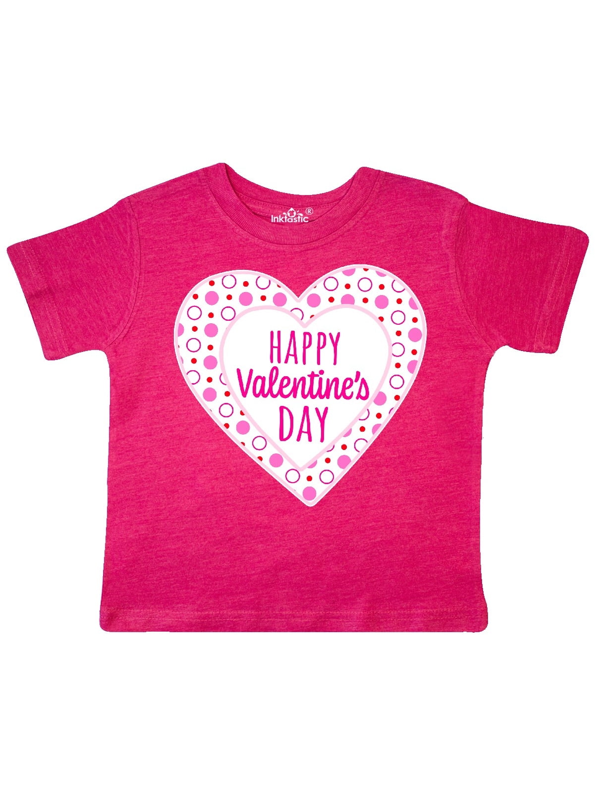 inktastic Pink Valentine Heart Toddler T-Shirt