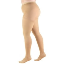 Truform Pantyhose, Plus Size Full Figure: 20-30 mmHg, Beige, Petite