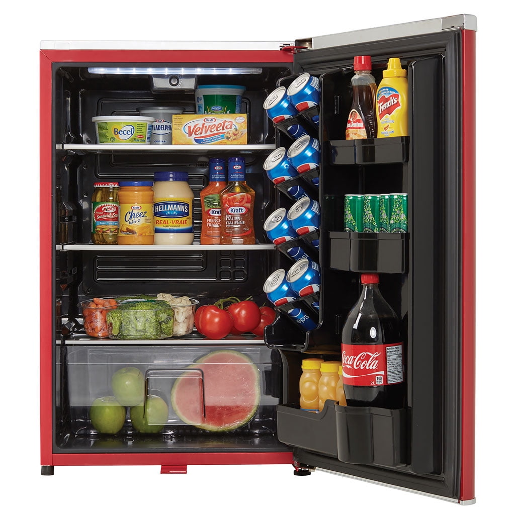 Danby 4.4 cu. ft. Retro Compact Fridge in Metallic Red DAR044A6LDB