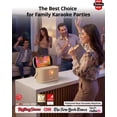 thumbnail image 2 of Ikarao Karaoke Machine, 140W Portable System with Lyrics Screen, 2 Wireless Mics, Autotune & EQ, TV Connect, Perfect for Home, Party, Travel, 2 of 12