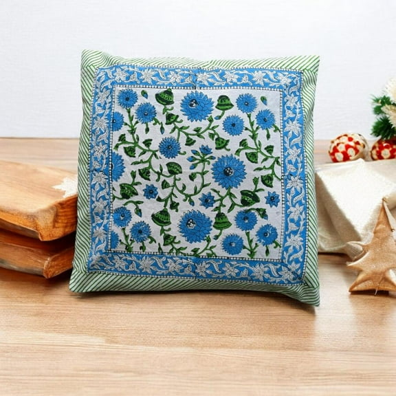 Hand Block Print Cotton Cushion Covers Car Cushion Covers Sofa Cushion Covers