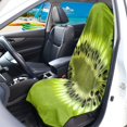 thumbnail image 3 of Uourmeti Kiwi Slice Waterproof Car Seat Cover, Universal Microfiber Plush Cover for Bucket Seat and Truck Seat, Suitable for Sedans and Trucks, 3 of 7