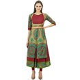thumbnail image 1 of Bimba Kurti Anarkali Longue Évasée avec Ceinture, Robe Kurta Classique pour Femmes, Style Indien, Blouse, 1 of 9