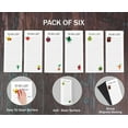 thumbnail image 5 of Inkdotpot Pack of 6 Funny Magnetic Dry Erase List For Fridge, Wipe Clean w/ NoStain, Quick Notes Shopping & Grocery List Whiteboard for Fridge, 8.75" x 3.8"(Fruits & Veggies), 5 of 6