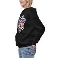 thumbnail image 2 of Coqui Puerto Rico Taino Plain Women's Fleece Hoodie Long Sleeve Casual Pullover Hooded Sweatshirt Fashion Drawstring Pullover Hoodie with Pocket Small, 2 of 5