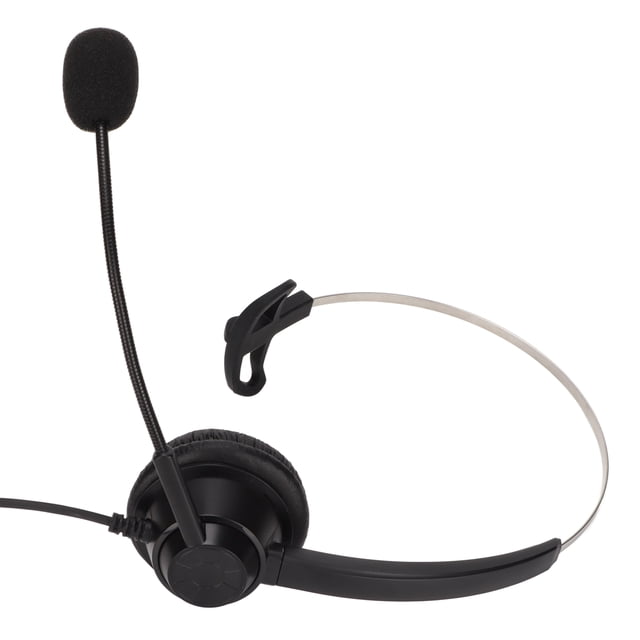 One Ear Headset With Microphone, H360-Rj9-Va Telephone Headset Rj9 Plug Office Headset Volume Adjustment Call Center Business Headset For Offices Noise Cancelling