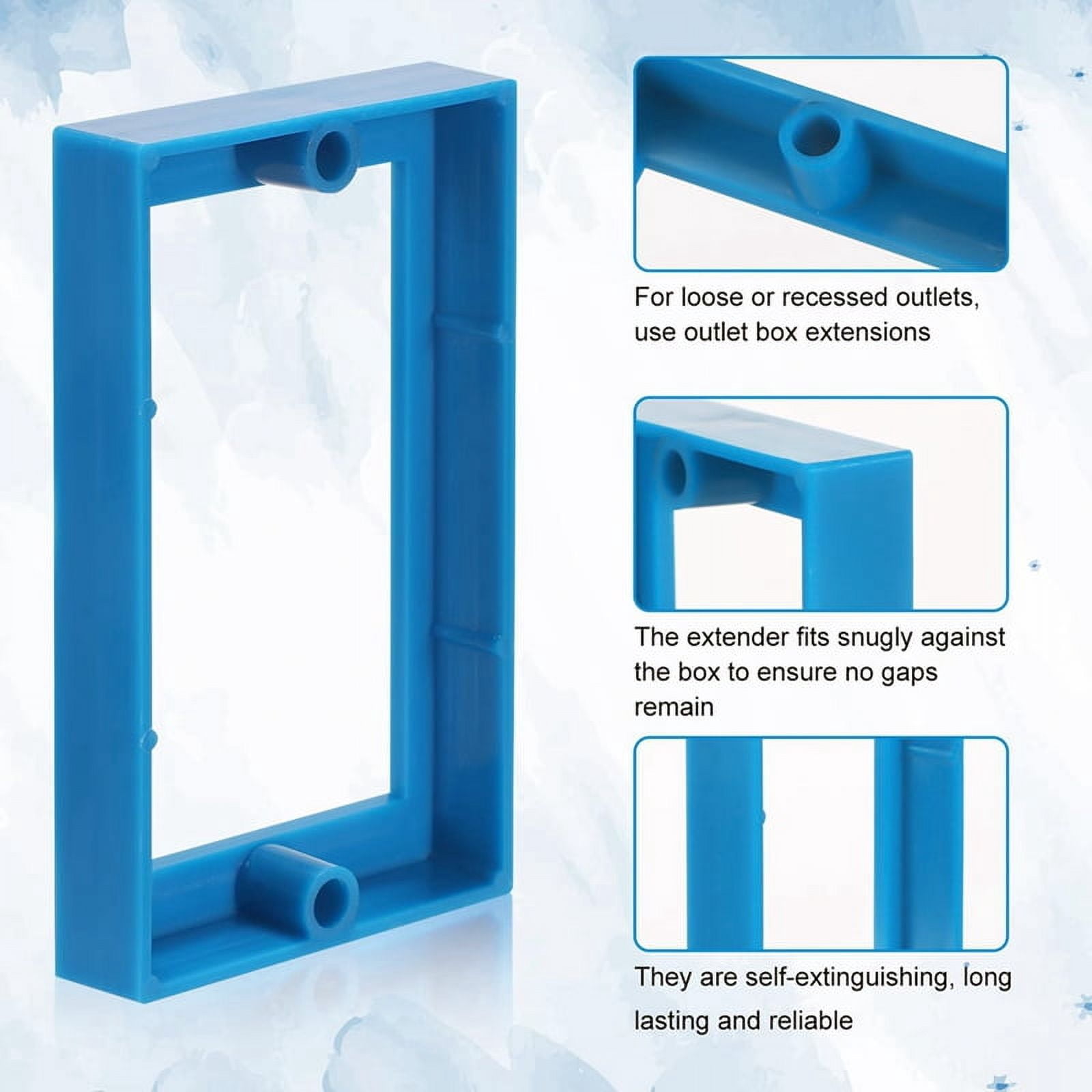 12Pcs Electrical Box Extender,1/2In Single Gang Receptacle Outlet Box Extenders Junction Box Extender for Electrical Box