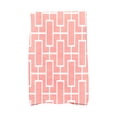 thumbnail image 2 of Simply Daisy, 16 x 25 inch, Screen Lattice, Geometric Print Kitchen Towel, Pink/Fushcia, 2 of 2