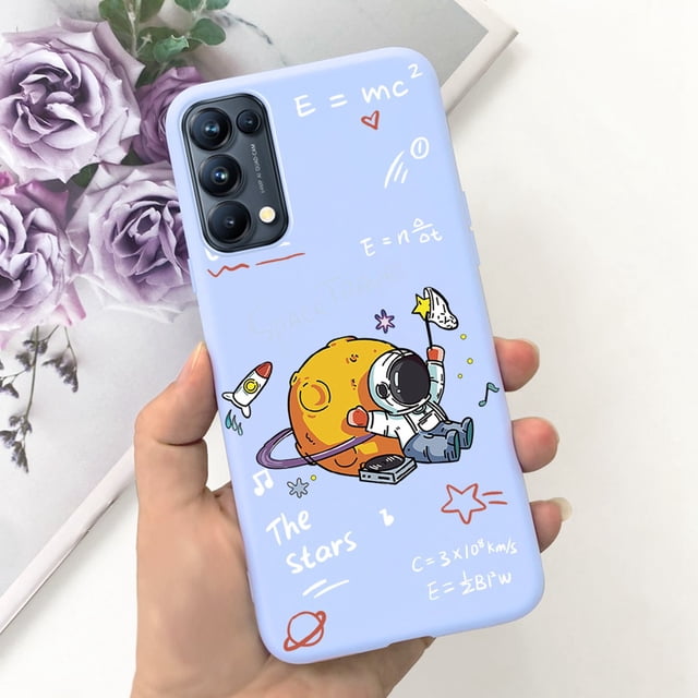 For OPPO Reno5 Pro 5G 4G Reno5 Phone Case Reno 5 5Pro CPH2201 CPH2145 Cute Cat Cartoon Candy Color Soft Silicone TPU Back Cover 43 Reno5 Pro 5G