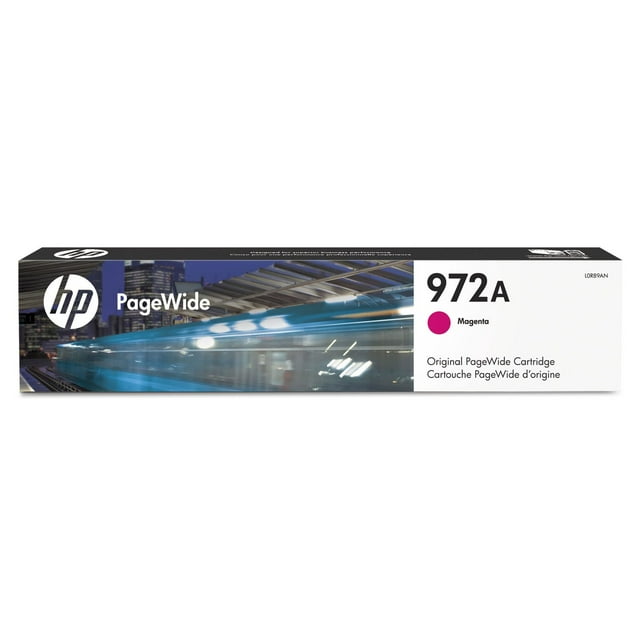Cartucho de tinta HP 972A PageWide Magenta para impresora 452, 477