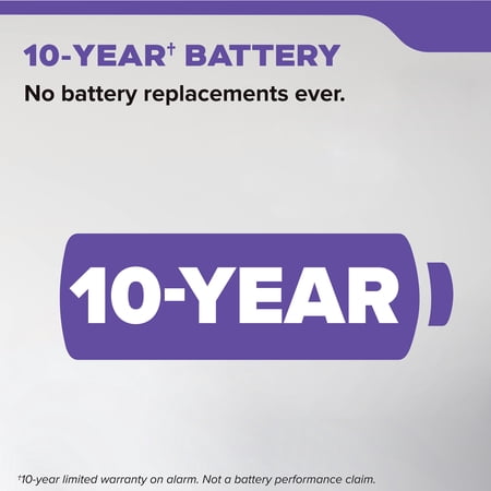 KIDDE 10-YEAR SEALED LITHIUM BATTERY-OPERATED COMBINATION SMOKE & CARBON MONOXIDE DETECTOR