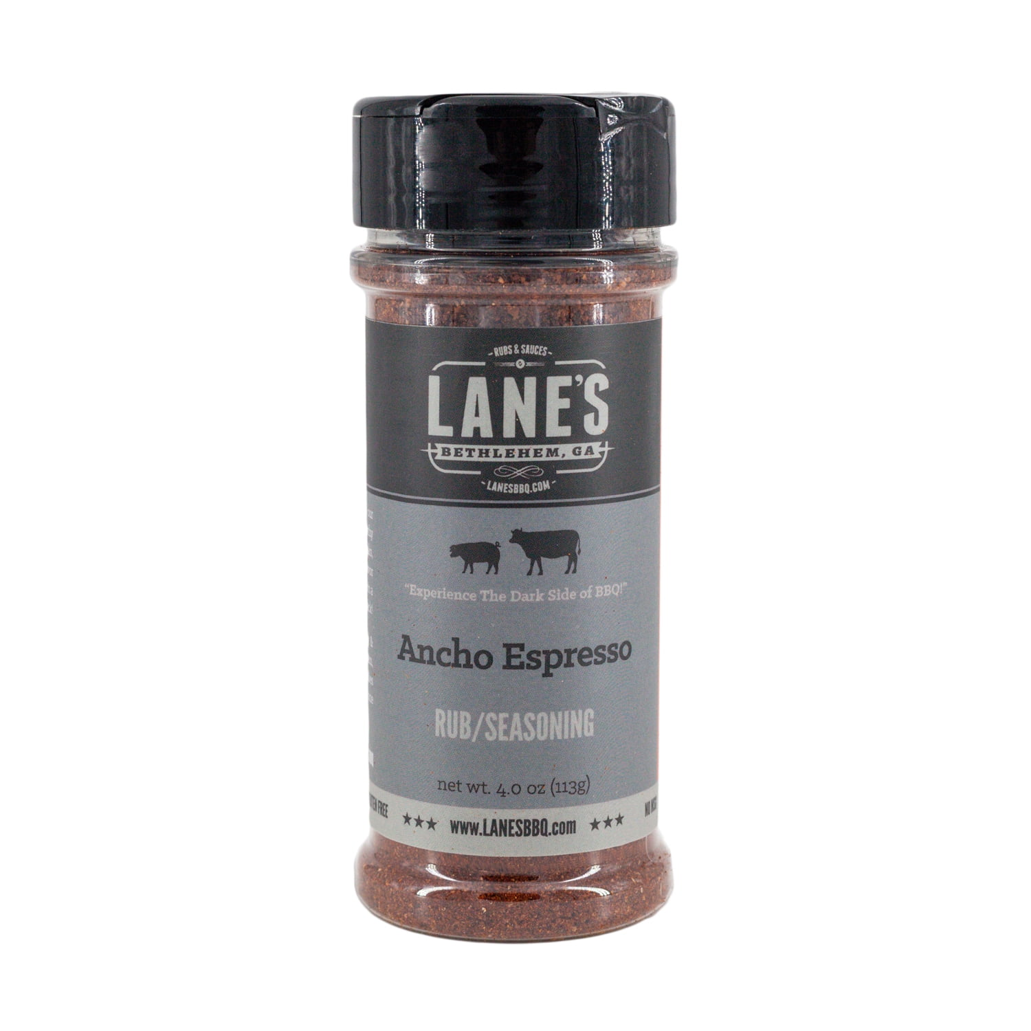 Lane's BBQ Ancho Espresso Rub All Natural BBQ Rub for Pulled Pork