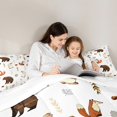 thumbnail image 5 of Homewish Kids Children Bear Fox Rabbit Full Size Comforter Sets 3-Piece,Jungle Animal Bedding Comforter Set,Woodland Wildlife Lightweight Bedding Sets,Breathable Home Decor, 5 of 8