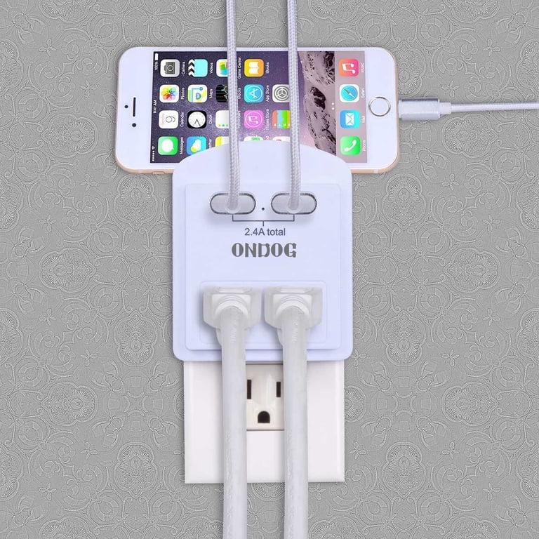 ONDOG Wall Outlet Extender 2-Pack with 2 USB Ports photo 7