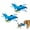 Blue/2PCS, variant on Interactive Chirping Bird Cat Toy,2025 New Flying Bird Cat Toy Flapping Bird Toy,Simulation Chirping Bird Toys Interactive Cat Toys for Bored Indoor Adult Cats (Light Grey/1PCS)