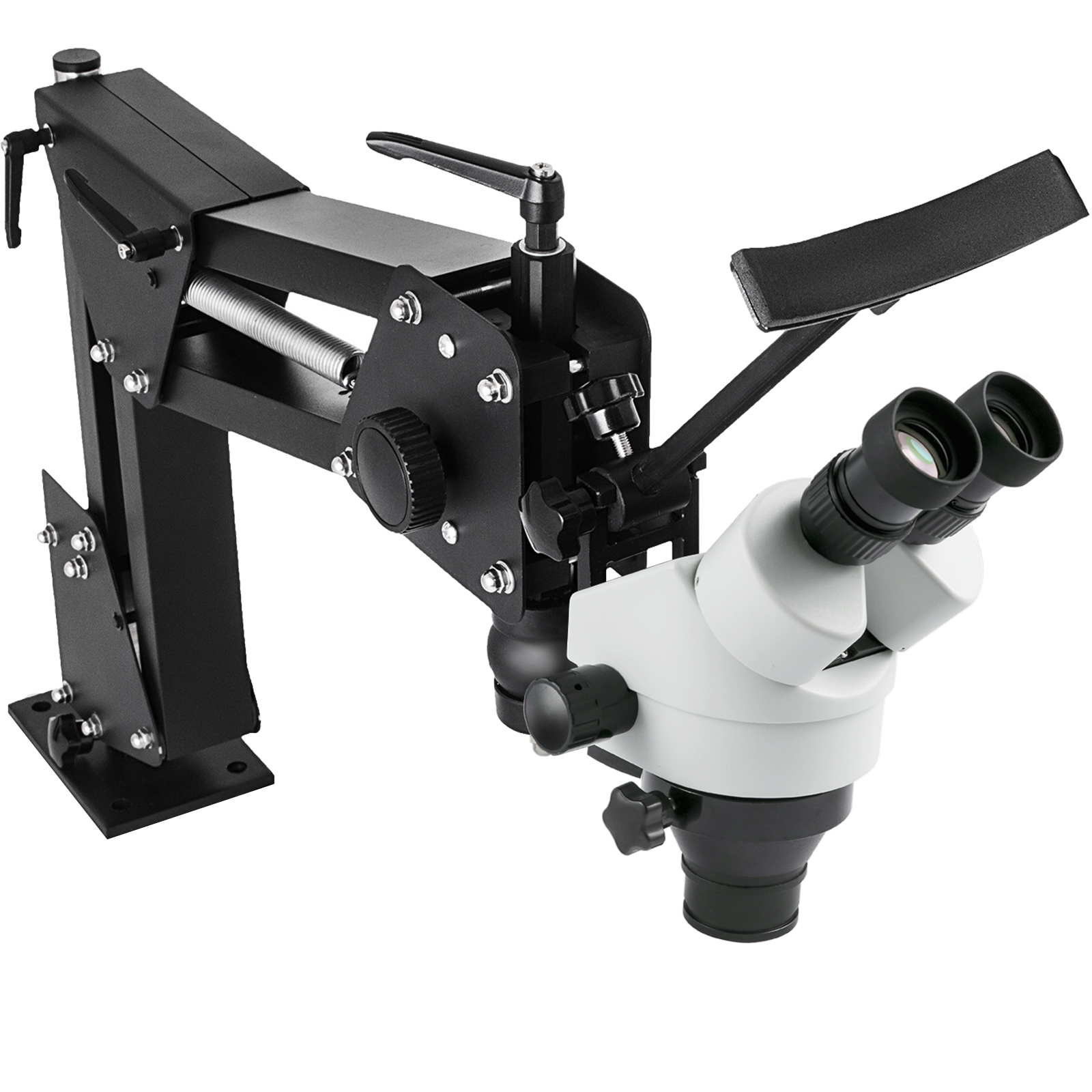 VEVOR Micro Inlaid Mirror Multi-Directional Microscope with Spring Bracket 7X-4.5X Multi-Directional Micro-Setting Microscope Jewelry Tools - image 6 of 9