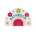 thumbnail image 2 of Hbdhejl Tapis de Salle de Bain Demi-Cercle Tapis de Bain Mignon Tapis de Bain Rétro Bohème Décoration de Salle de Bain Petit Tapis Coloré Amusant Semi-Rond Tapis de Douche Drôle Lavable Chambre, 2 of 5