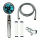 thumbnail image 1 of Cabezales de ducha de alta presión, ducha con ventilador turbo de mano, cabezal de ducha con chorro de agua con manguera, soporte, interruptor de pausa de una tecla con rotación de 360 ​​gra, 1 of 5