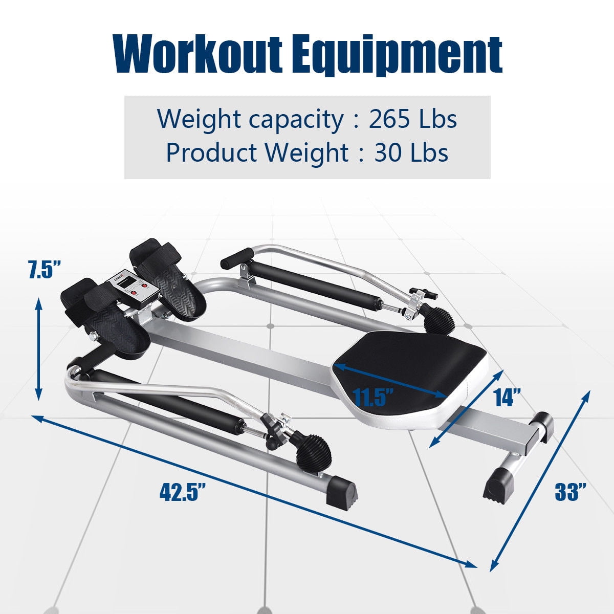 gymax rowing machine