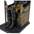 thumbnail image 5 of Veronese Design 10 5/8 Inch Egyptian God Anubis Sitting On Throne Resin Black Gold Painted Finish Sculpture, 5 of 7