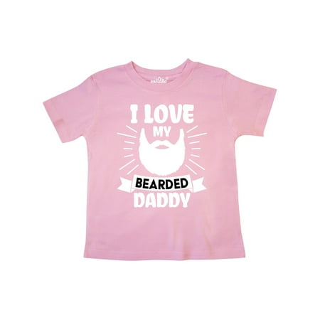 

Inktastic I Love My Bearded Daddy for Fathers Day Gift Toddler Boy or Toddler Girl T-Shirt