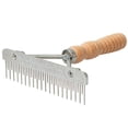 thumbnail image 1 of Weaver Leather Ganado Mini Fluffer Peine Mango de Madera Hoja de Acero Inoxidable, 1 of 5
