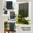 thumbnail image 5 of Outsunny Decorative Metal Outdoor Privacy Screen, Freestanding Privacy Fence Screen Outdoor Divider with Stand, 78" H x 48" W, Black, 5 of 9