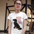 thumbnail image 3 of Tee Hunt Missing Sock Dept. T-Shirt Funny Flat-Coated Retriever Women's T-Shirt Grey, 3 of 5