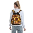 thumbnail image 5 of Yiaed Sunflower Gnomes and Bees Print Lightweight Backpack Travel Backpacks Hiking Daypack for Women Men, 5 of 5