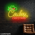 thumbnail image 2 of Glowneon Cowboy Christmas Neon Wall Decor, Christmas Cowboy Bar Sign, 2 of 5