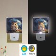 thumbnail image 5 of Cute Hamster and Umbrella LED Night Light Dusk to Dawn Sensor 2 Pack Plug-in Soft Light Nightlights for Bedroom Bathroom Nursery Hallway Kitchen, 5 of 7