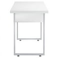 thumbnail image 3 of Modway Turn Modern Office Desk in White, 3 of 5
