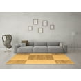 thumbnail image 3 of Ahgly Company Indoor Rectangle Checkered Brown Modern Area Rugs, 2' x 3', 3 of 4