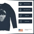 thumbnail image 6 of Moe The Three Stooges Women's Long Sleeve T-shirt Wise Guys Curly Larry Shemp Classic Retro American TV Slapstick 3 Legends, 6 of 7