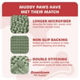 thumbnail image 4 of My Doggy Place Dog Mat for Muddy Paws, Washable Dog Dog Mat, Sage Green, 4 of 8
