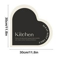 thumbnail image 5 of Heart Shaped Diatomaceous Mud Mat Absorbent Sink Drying Pad for Kitchen Countertop Dish Drainer Fast Drying Non-Slip(Black), 5 of 6