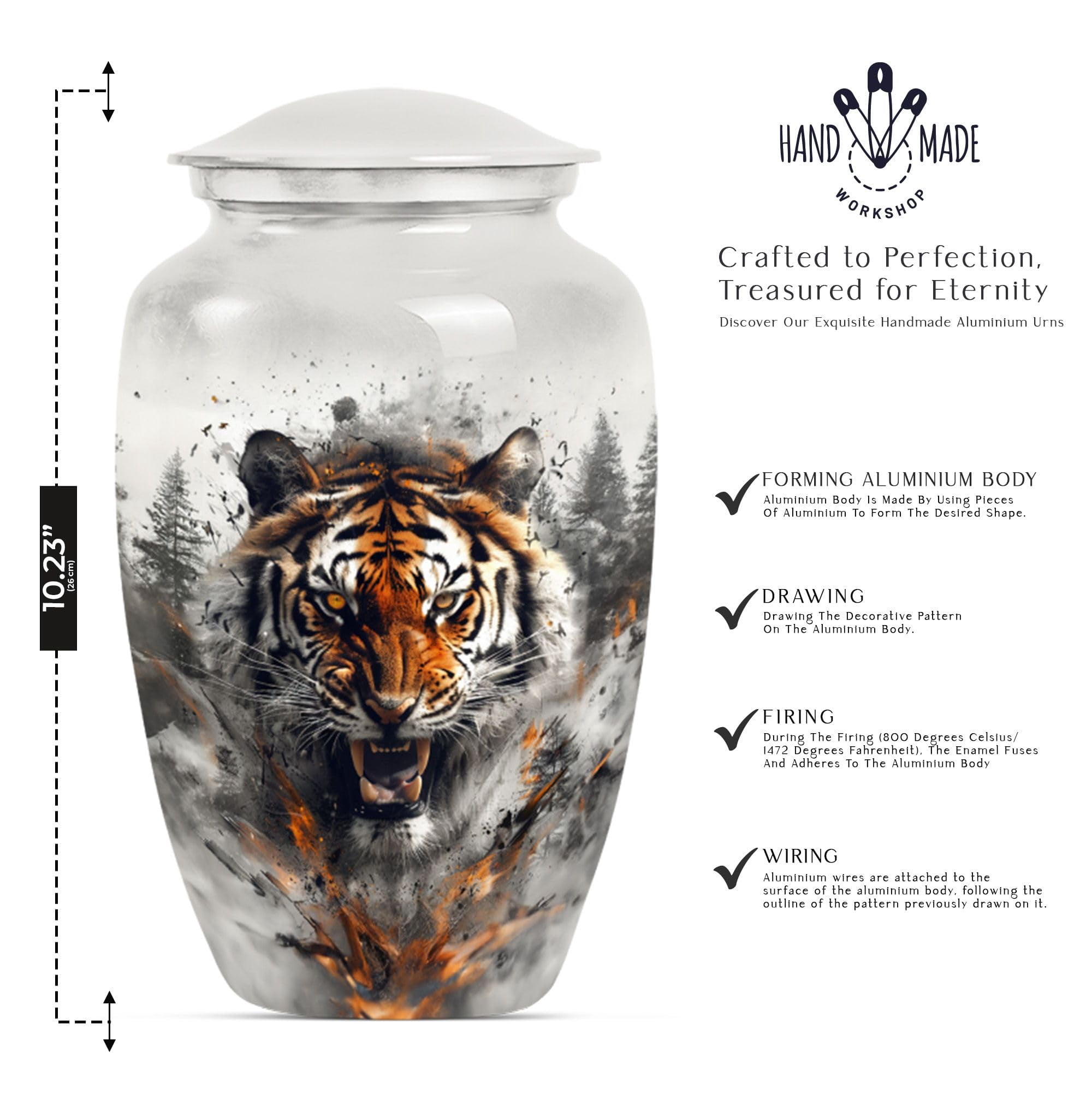 SUBSH Urn for Ashes Adult Male - Urn for Dad - Ash Holders for Human Ashes - Adult Urns for Men - Cremation Memorial